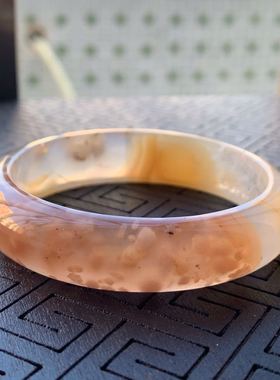 时尚风水晶共生果冻红花玛瑙手镯