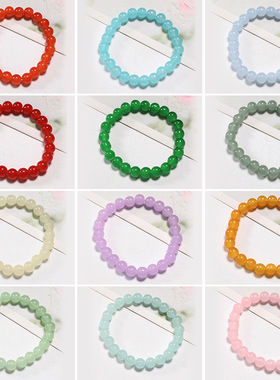 8mm冰透手串手持手捻绕指柔手链学生闺蜜手链