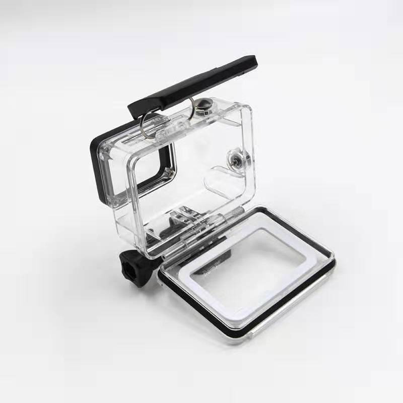适用gopro hero5/6/7防水盒潜水壳防水壳运动相机保护壳配件