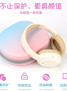 适用IKF Fkids T3 Pro T1 Max R2 Plus King S蓝牙头戴式耳机包卡通包EVA保护盒电源线充电头收纳包