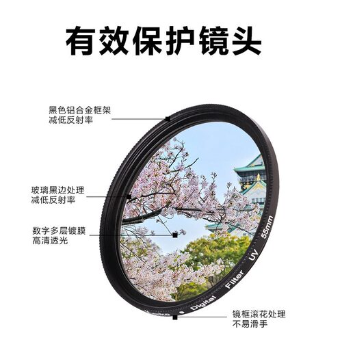适用佳能尼康索尼适马24 35 50 85 100 135mm/uv镜滤镜保护镜