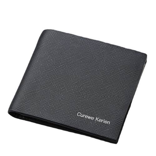 男士短款钱包薄折叠商务