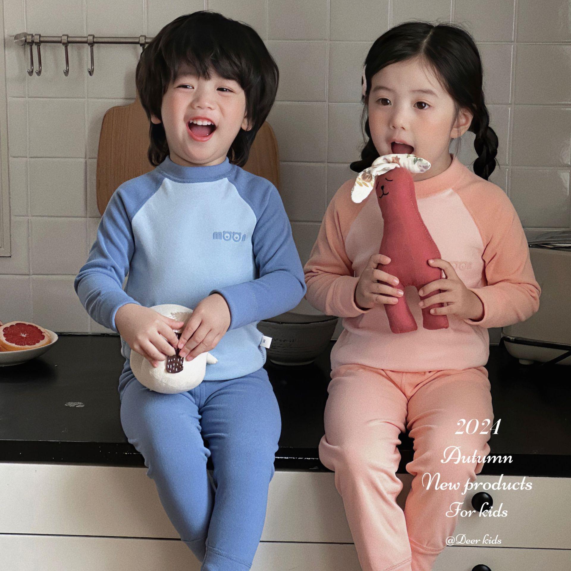 2025秋冬儿童保暖内衣套