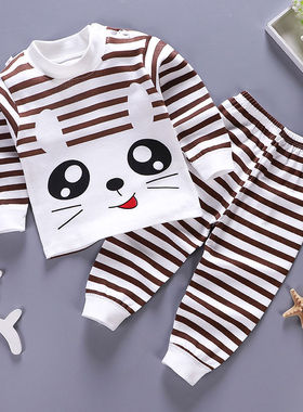 童装儿童内衣套装纯棉男女童秋衣秋裤婴儿睡衣服宝宝0-7岁春秋季3