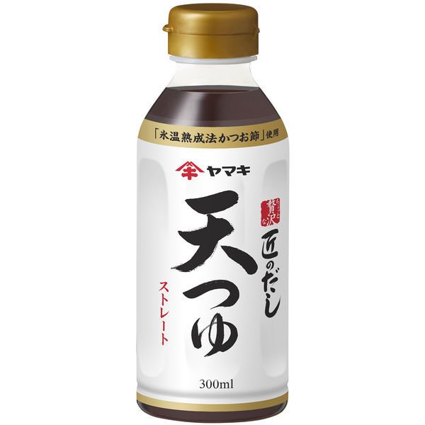 日本进口ヤマキ赘沢天妇罗炸物蘸料冰温熟成法鲣鱼干调味汁300ml