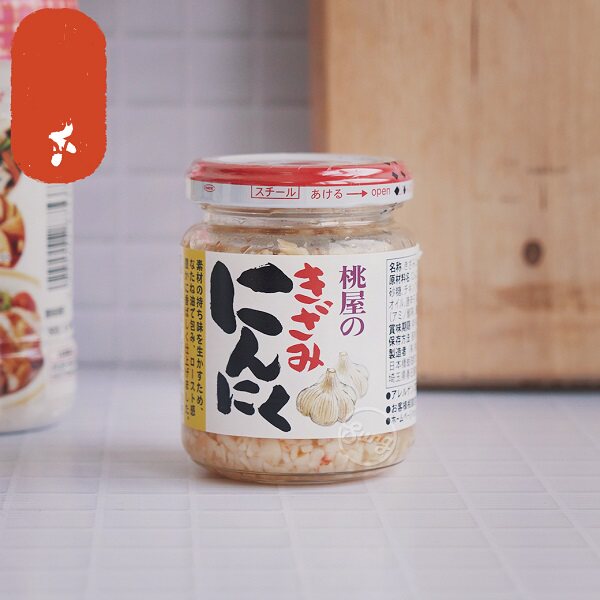 日本进口桃屋蒜蓉酱火锅蘸料蒜泥 蒜味辣油辣酱调味料 125g/瓶