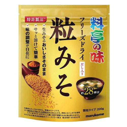 日本进口Marukome丸米冻干谷物颗粒味噌日式调味料提鲜味噌汤200g