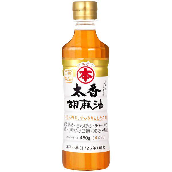 日本进口 竹本油脂マルホン太香胡麻油  芝麻油 450g
