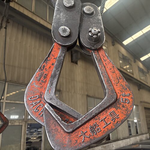 QD单板吊钩钢板起重钳大船牌吊卡吊钳铁钢板钩大连造船厂工具QJ