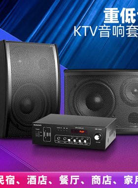 KTV卡包蓝牙功放6.5寸音响套装会议家庭影院壁挂K歌专用音箱套装