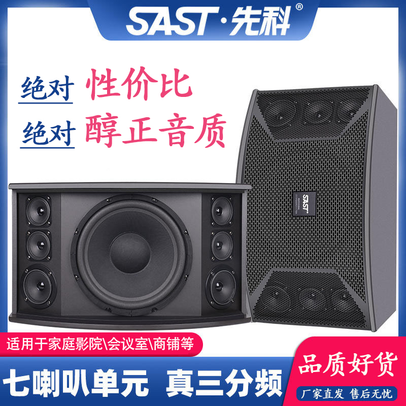 SAST/先科KTV卡包6.5寸音响套装会议家庭影院壁挂K歌专用音箱套装