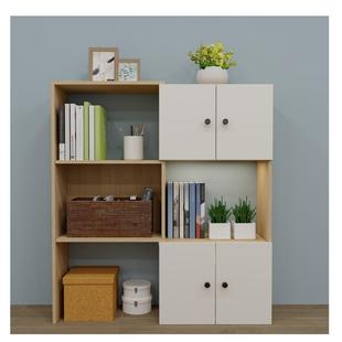 小户型白色书架隔断客厅储物柜定制