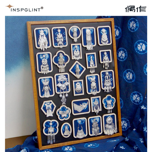 偶作贵州冰箱贴文创苗银特色纪念