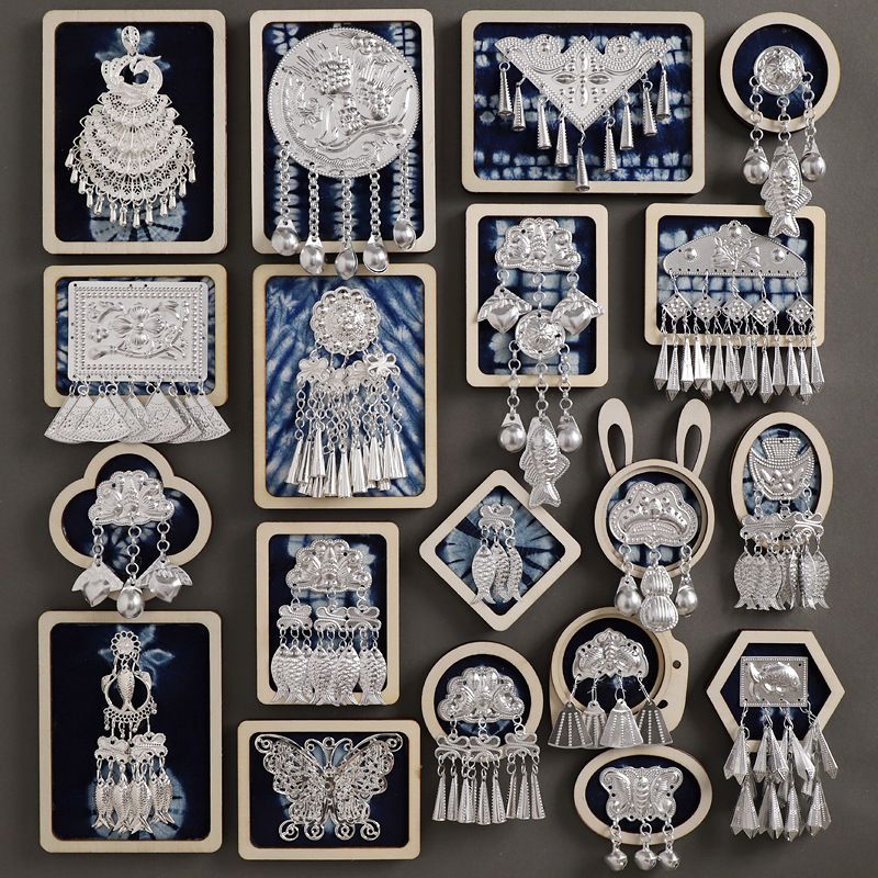 贵州文创苗族金属磁吸冰箱贴