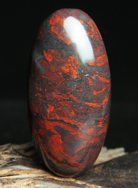 红霞玉枢坊孤品天然桂林鸡血玉随形原石把件鸡血石手玩件玉石玉器