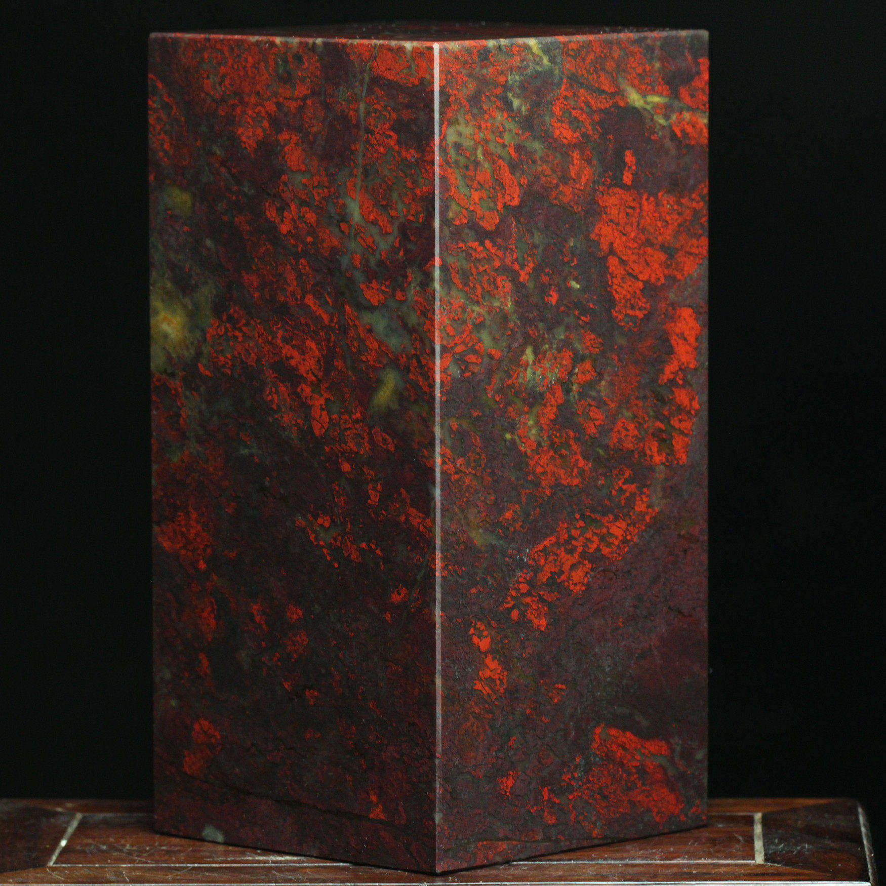 玉枢坊精品天然桂林鸡血玉印章鸡血石章料玉石原石印石印玺摆件