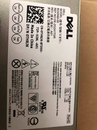 DELL 7040 3650 3040 3046电源 H240EM-00 L240AM-00 B240NM-00