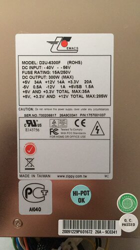 新巨电源 EMACS  新巨D2U-6300F 直流电源