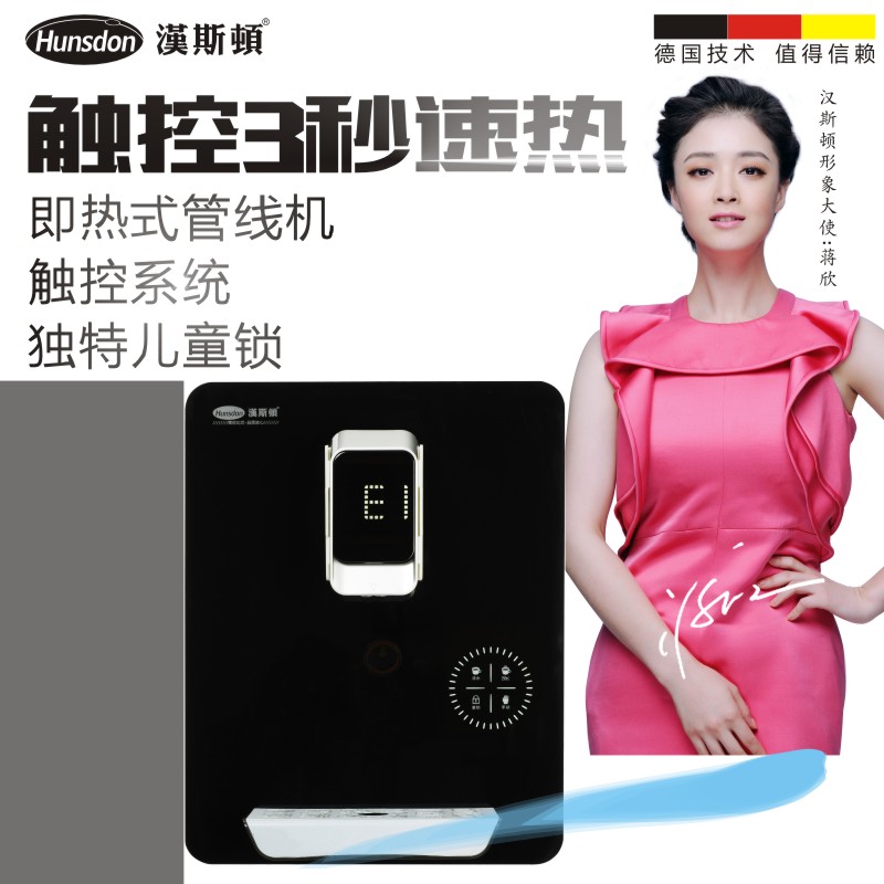 汉斯顿净水器家用管线机壁挂式饮水机 hsd-g06温热加热直水机
