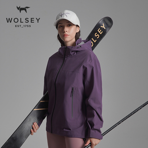 Wolsey2024新款风雨防水男女户外登山露营硬壳衣