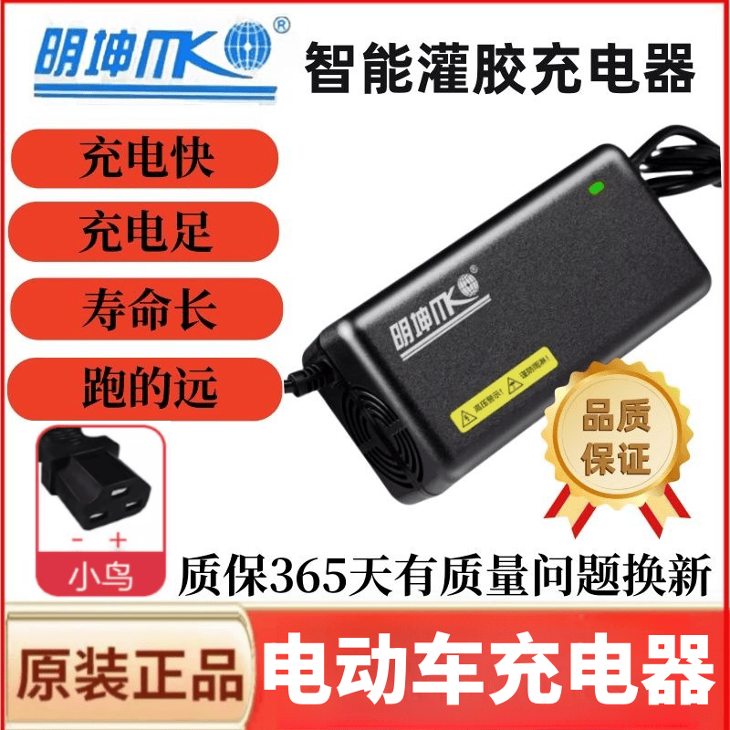 小鸟电动车充电器智能灌胶4A