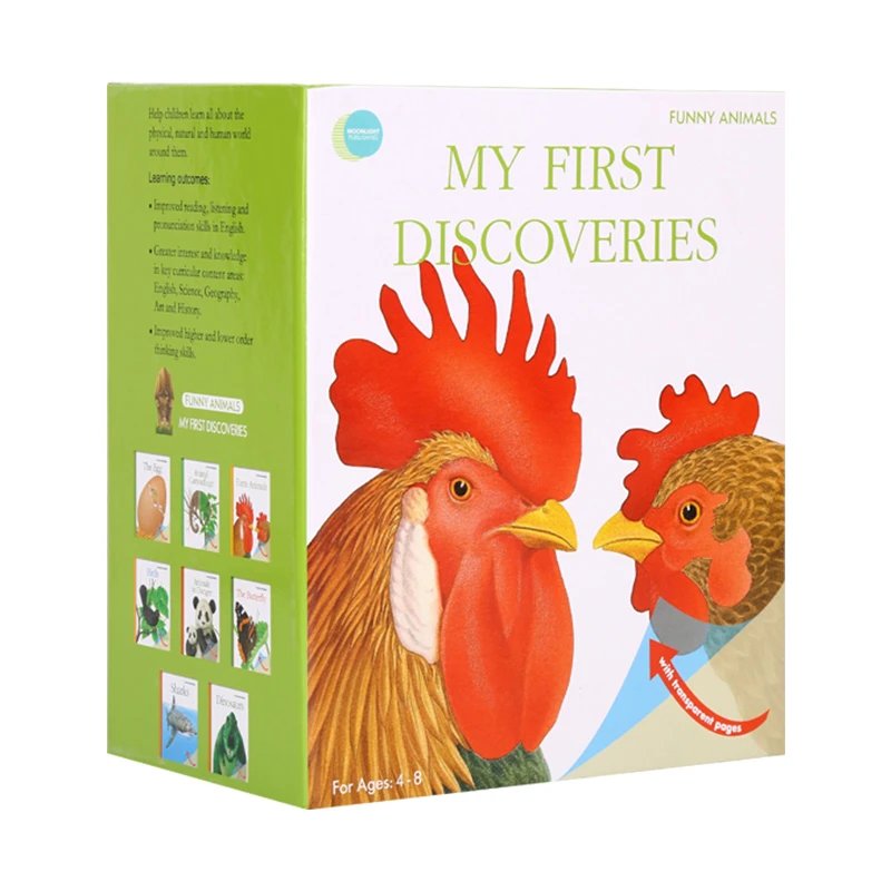 瑕疵毛毛虫第一次认知发现My First Discoveries胶片书可爱的动物