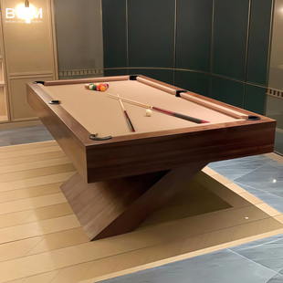 芝加哥BVM高端台球桌标准成人家用定制桌球台美式 九球 黑八花式