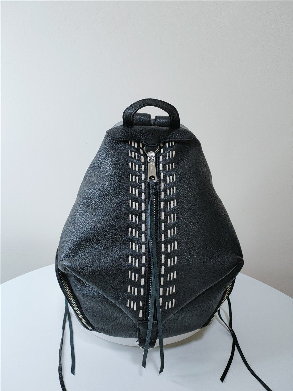 毛毛虫美国直购REBECCA MINKOFF HU17ETLB01真皮流苏双肩女包直邮