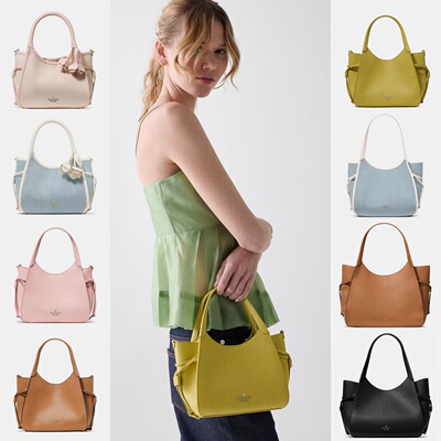 奥莱34折起Kate Spade美国官网stash系列carryall敞口抽绳托特包