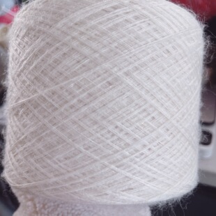 “云上舞白”LP60羊绒40毛+意大利高级定制迷你闪丝珠片+羊毛马海