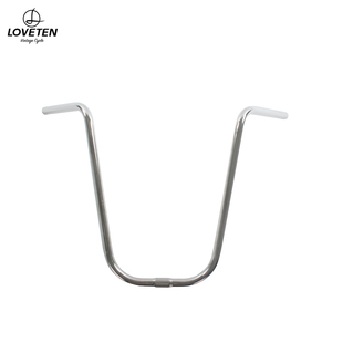 LOVETEN复古自行车配件超高车把chopper电镀车把哈雷自行车车把