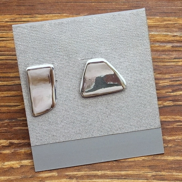 西洋欧美风设计师腔调文艺术气质不对称AB款潮人个性耳钉针饰品