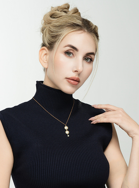 海边度假摄影复古天然珍珠