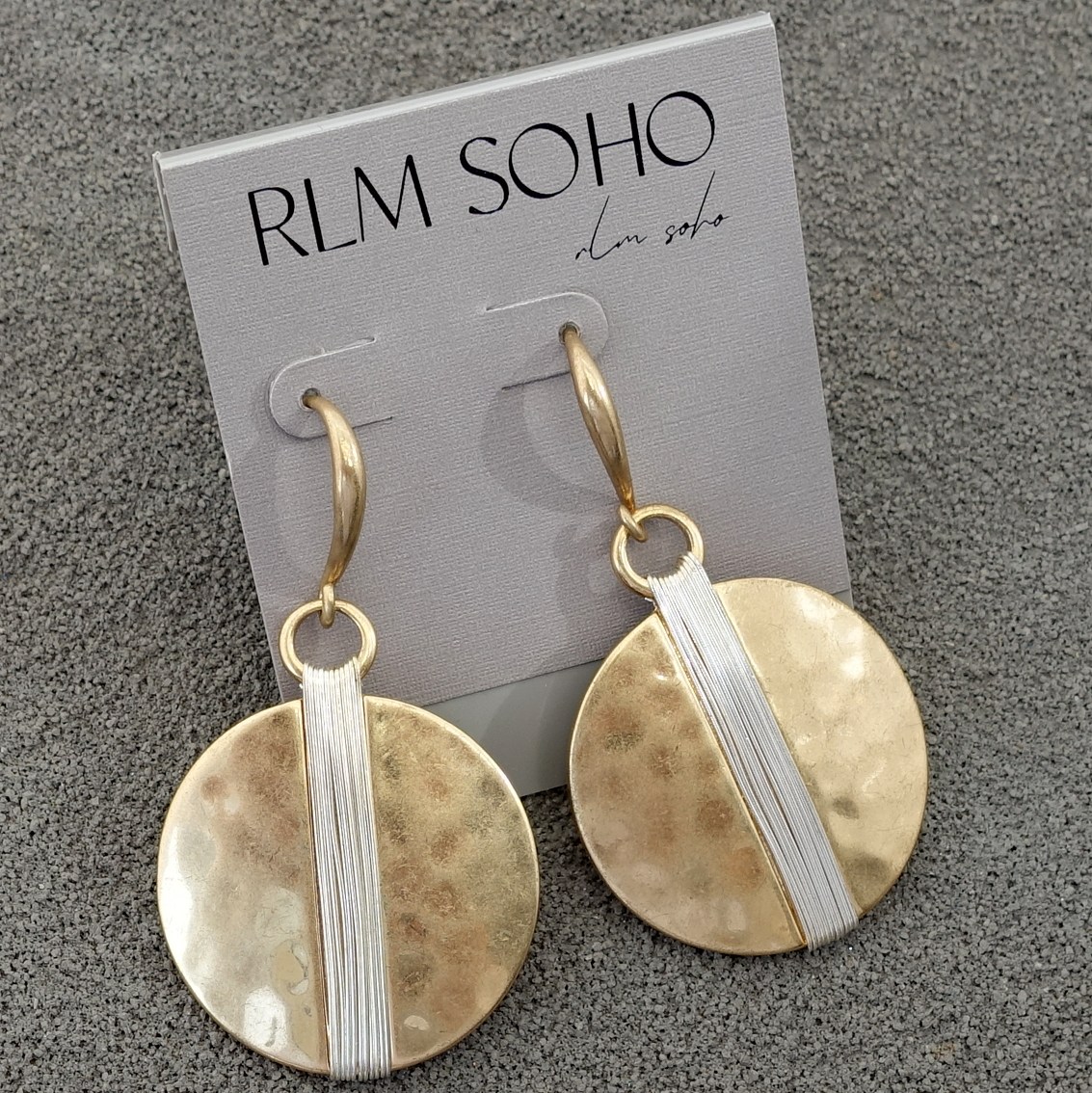 拉睦RLM SOHO亚光镀金手做绕丝设计师气质森女文艺范网红耳坠饰品