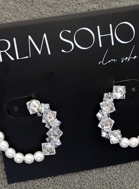 拉睦RLM SOHO度假摄影宴会派对婚纱礼服裙舞台走秀场耳钉针饰品