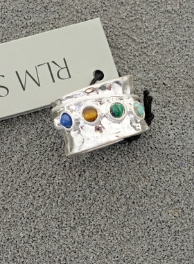 拉睦RLM SOHO多色石珠设计师腔调森女文艺术气质潮人休闲风戒指环