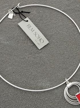 拉睦RLM SOHO红色原石设计师腔调森女文艺范度假摄影宴会派对项圈