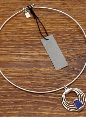 西洋欧美风石头镶嵌设计师腔调森女文艺范别致个性项圈