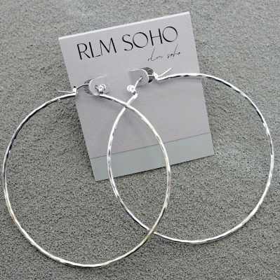 拉睦RLM SOHO金银双色设计师腔调森女文艺术范经典大款耳圈环饰品