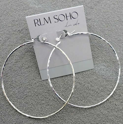拉睦RLM SOHO金银双色设计师腔调森女文艺术范经典大款耳圈环饰品