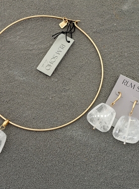 拉睦RLM SOHO冰裂纹原石度假摄影宴会派对舞台走秀场耳环项圈套装