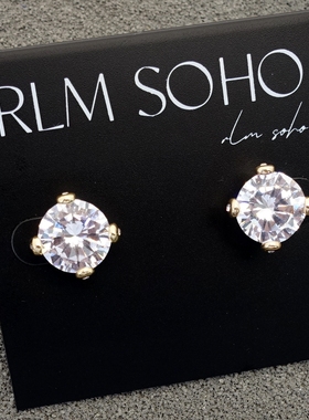 拉睦RLM SOHO度假摄影宴会派对婚纱礼服裙潮人华丽耳钉针饰品