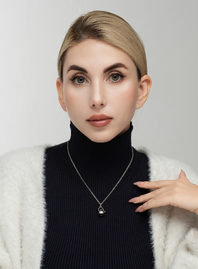 做旧银色西洋欧美风创意别致做旧银色小茶壶水壶复古百搭款式项链