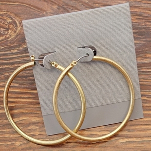 卡卡外饰耳圈环饰 式 西洋欧美风森女文艺范无光哑光镀金经典 百搭款