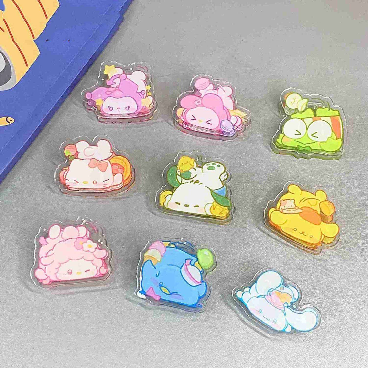 PP 클립 스타일 다기능 노트 클립 귀여운 여성용 하트 크리에이티브 클립 새로운 산리오 레슬링 시리즈