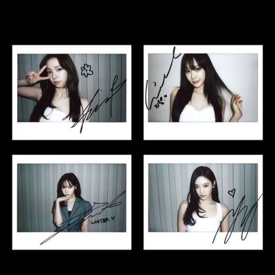 aespa自制周边小卡金玟庭宁艺卓柳智敏Giselle拍立得小卡高颜值