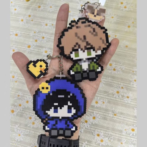 新款同人自制盗墓笔记周边吴邪张起灵像素亚克力钥匙扣背包挂件