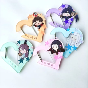 新款代号鸢周边同人自制高颜值左慈孙策袁基刘辩傅融登山扣挂件