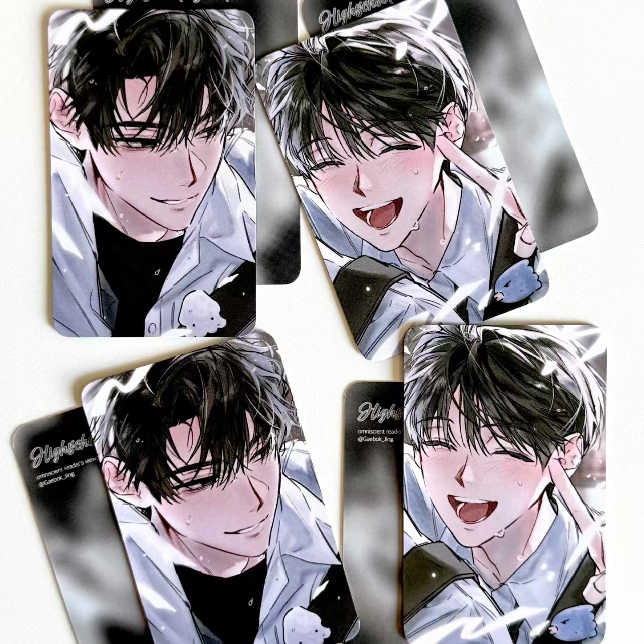 新款全职读者视角周边自制金独子刘众赫双人高颜值小卡卡片送朋友