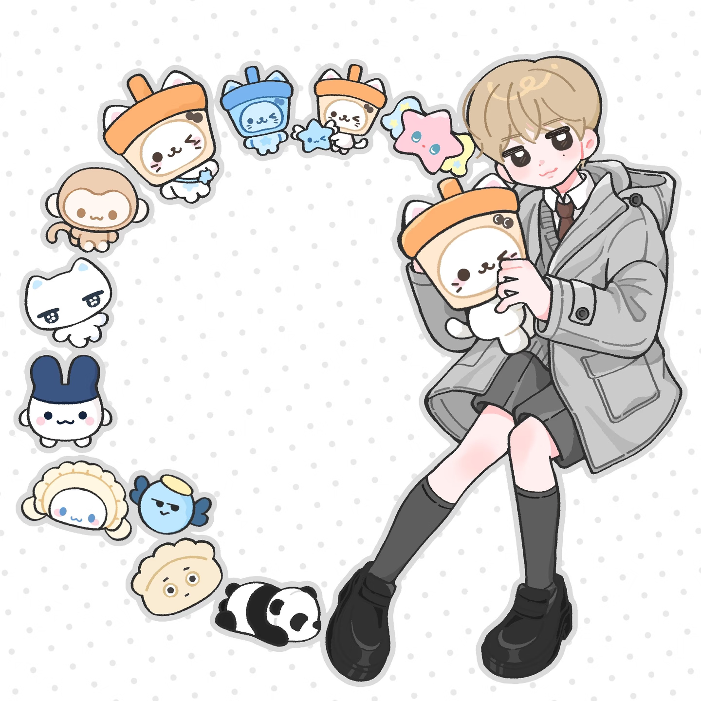 新款nctwish周边自制yushi可爱风手写记笔记可粘性物料同人便签本